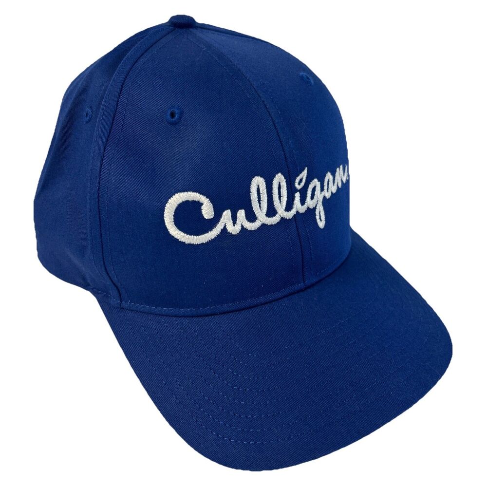 Culligan Blue Mens Hat Snapback Adjustable Ball Cap Baseball